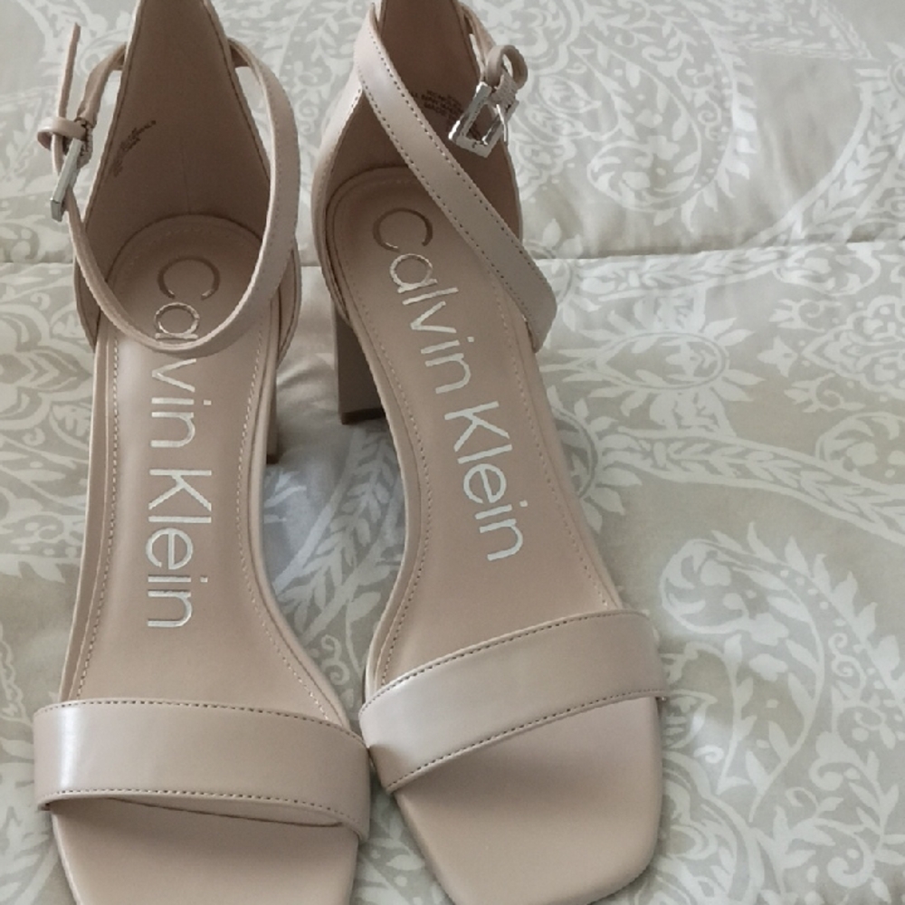 Calvin Klein Women's Nude Heeled Sandals